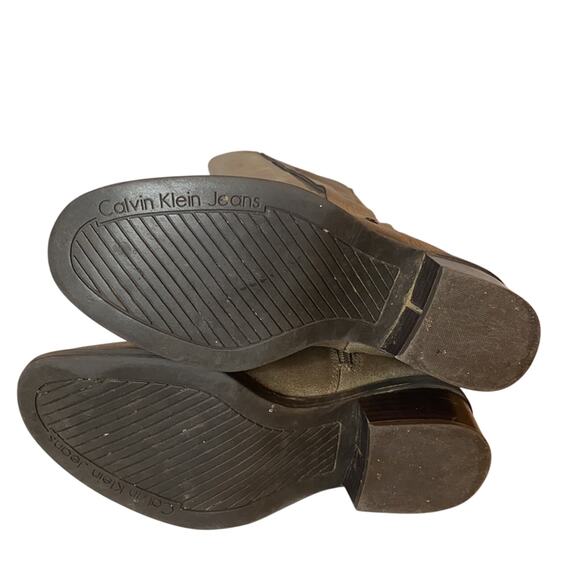 Calvin Klein Raelin 2 Leather Tall Boots 6 - Picture 11 of 13